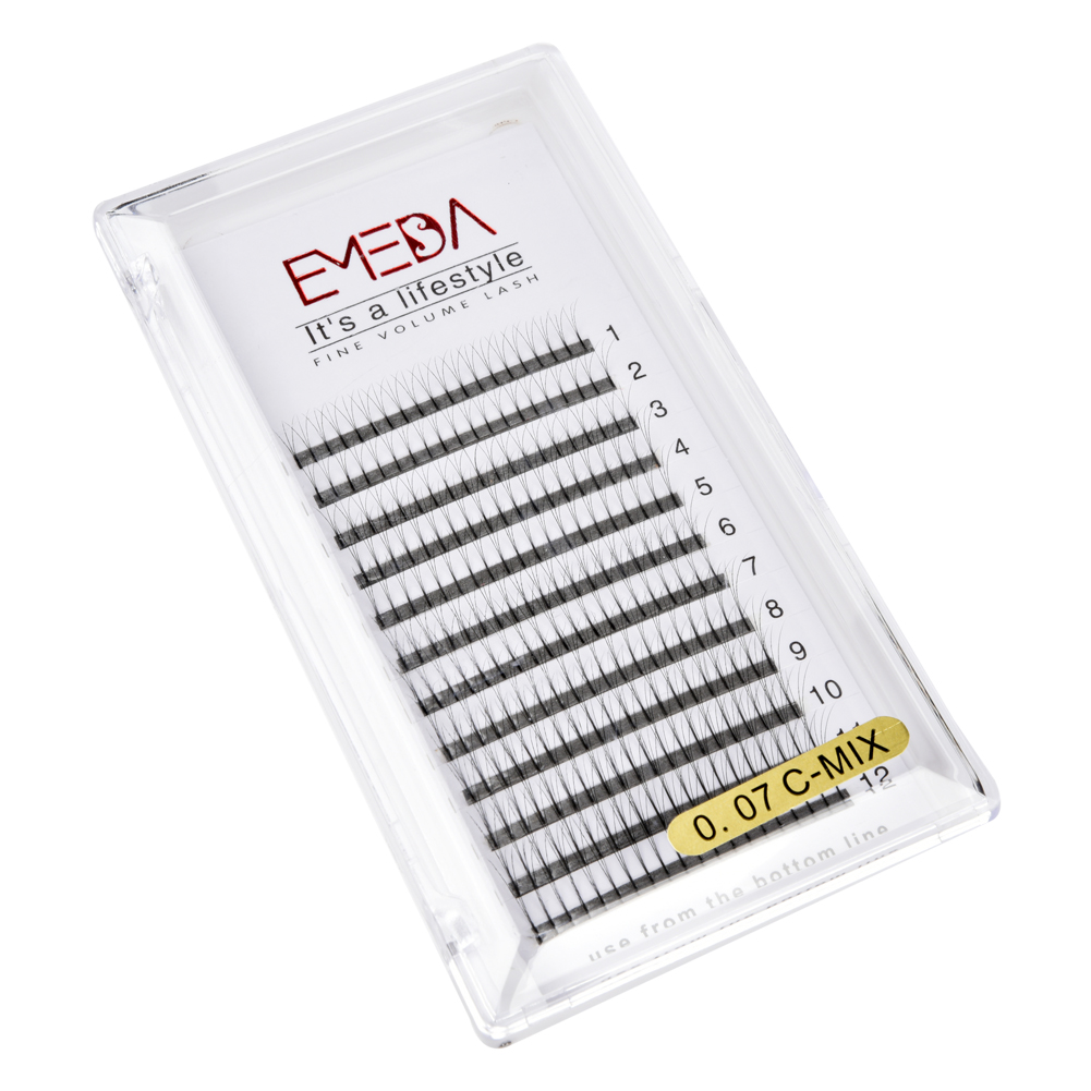 Inquiry for EMEDA best selling premade fans eyelash extensions wholesale label 2022 XJ